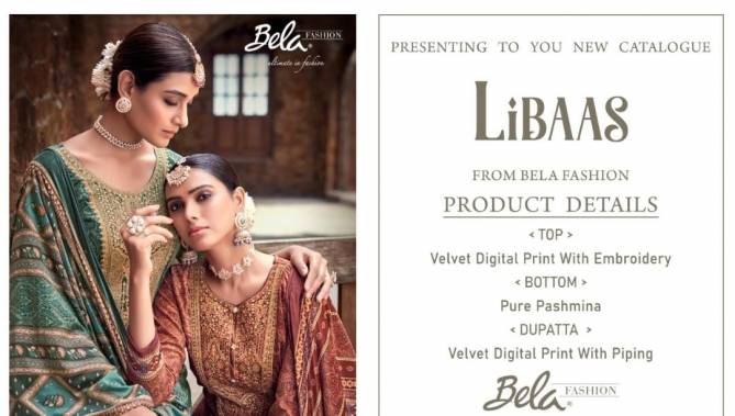  Bela Libaas Heavy Designer Wear Wholesale Printed Salwar Suits Catalog